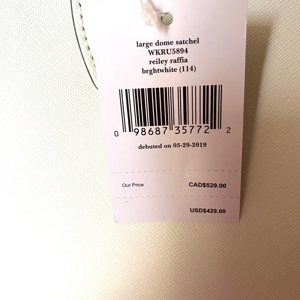 Kate Spade ♠️ Large Ivory dome satchel 🌸🌺 - Picture 12 of 12